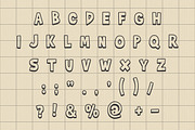 Super Blok outline cartoon font, a Blackletter Font by Fourteen Letter (Thumbnail 5 of 7)