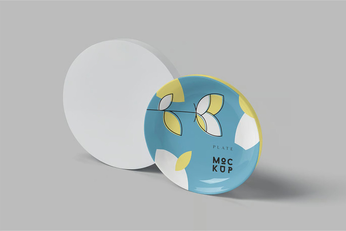 Round Ceramic Plate Mockup Templates, a Product Mockup by megostudi0 (Photo 3 of 7)