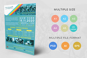 Cycling & Bike Racing Flyer Template