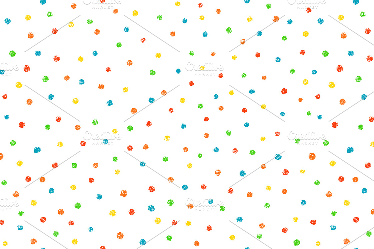 Crayon Confet Dot Seamless Pattern, a Pattern Graphic by Elena Pimukova (Photo 1 of 3)