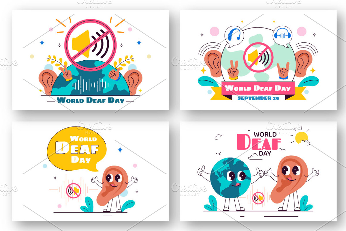 10 World Deaf Day Illustration, a Person Illustration by denayunebgt (Photo 2 of 4)