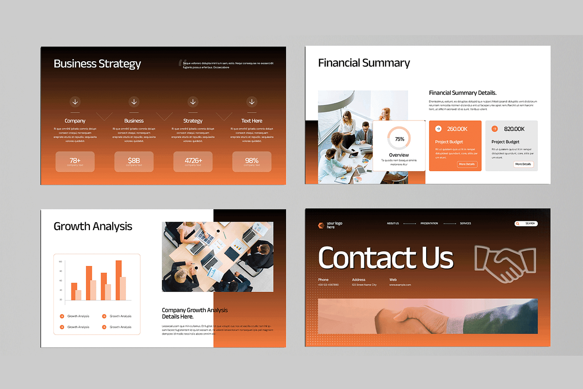 Annual Report Presentation Template, a Presentation Template by MightyDesign (Photo 4 of 7)