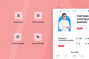 Marketing Agency Web Design, a Wireframe Template by INSPR STD (Thumbnail 4 of 6)