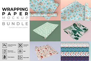 Wrapping Paper Mockup Bundle, a Mockup by McLittle Stock