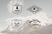 Set of Rustic Mountain Vector Badges, a Templates & Theme by Aloha Philly (Thumbnail 3 of 3)
