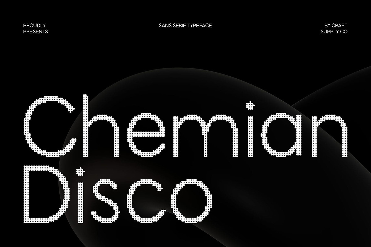 Chemian Disco, a Sans Serif Font by Craft Supply Co. (Photo 1 of 8)