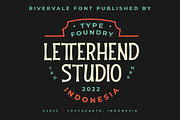 Rivervale Font, a Font by Letterhend Studio (Thumbnail 9 of 9)