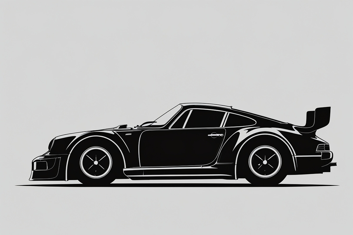 Sports Car Silhouette, an Illustration by balal (Photo 8 of 9)