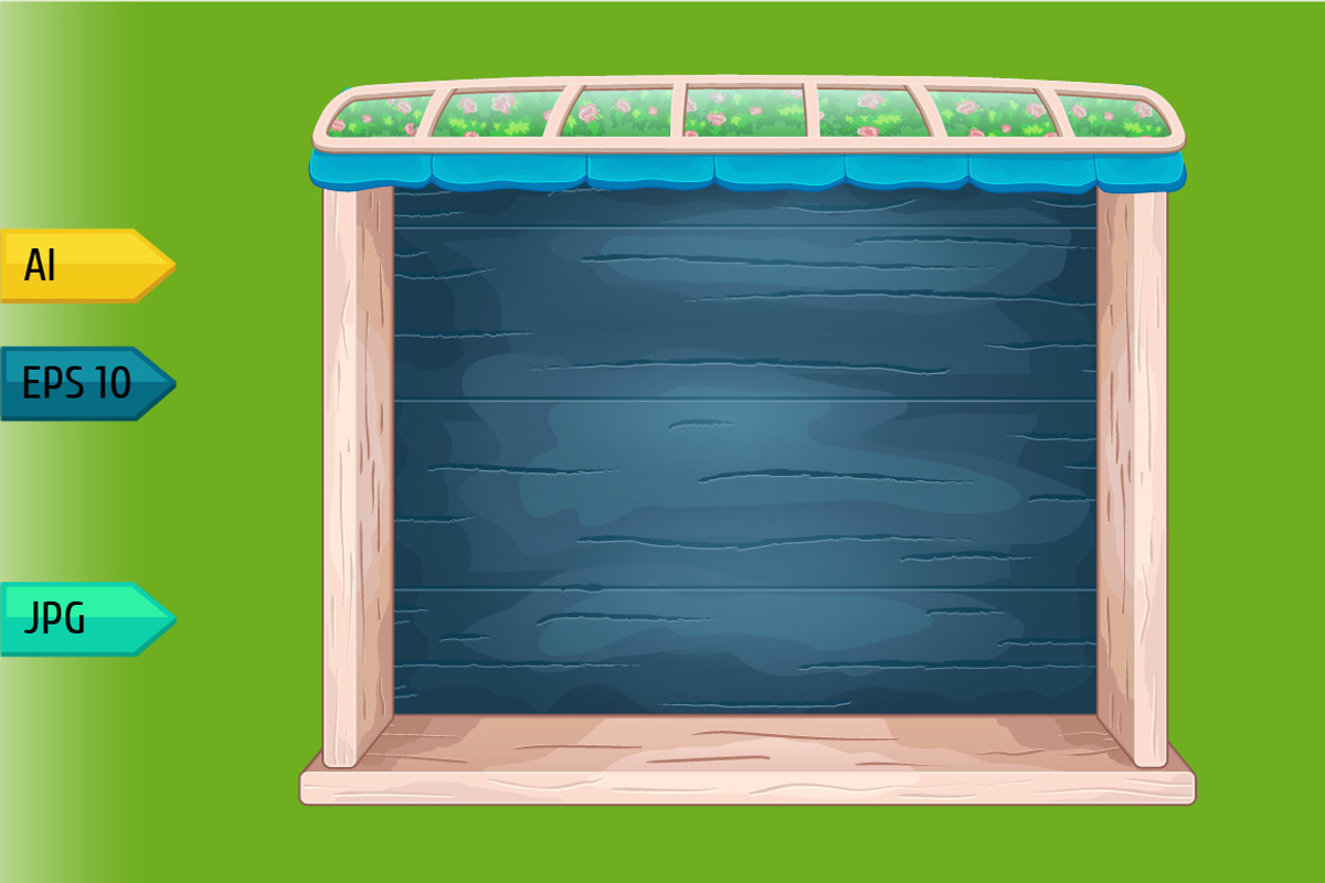 Game wooden shelf windows set, a Templates & Theme by julia_musdotter (Photo 9 of 9)