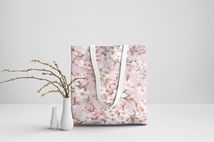 Cherry Blossoms Seamless Patterns