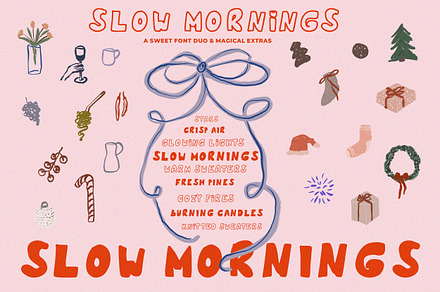 Handmade Font Duo + Christmas Icons, a Handwritten Font by Laras Wonderland