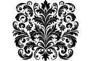 Baroque Black Floral Ornament Set, an Object Graphic by Designer_Momina (Thumbnail 4 of 13)