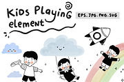 Kids Playing illustration bundle, a Person Illustration by RizkaNurfazrina (Thumbnail 1 of 7)