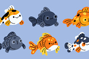 Cute goldfish breeds. Different, an Animal Illustration by YummyBuum (Thumbnail 2 of 3)