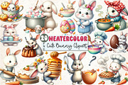 Eastertime Cooking Bunny Clipart, an Illustration by Rose Art (Thumbnail 1 of 4)