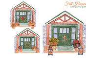 Cozy Fall Watercolor clipart, an Illustration by s.yanyeva (Thumbnail 4 of 5)