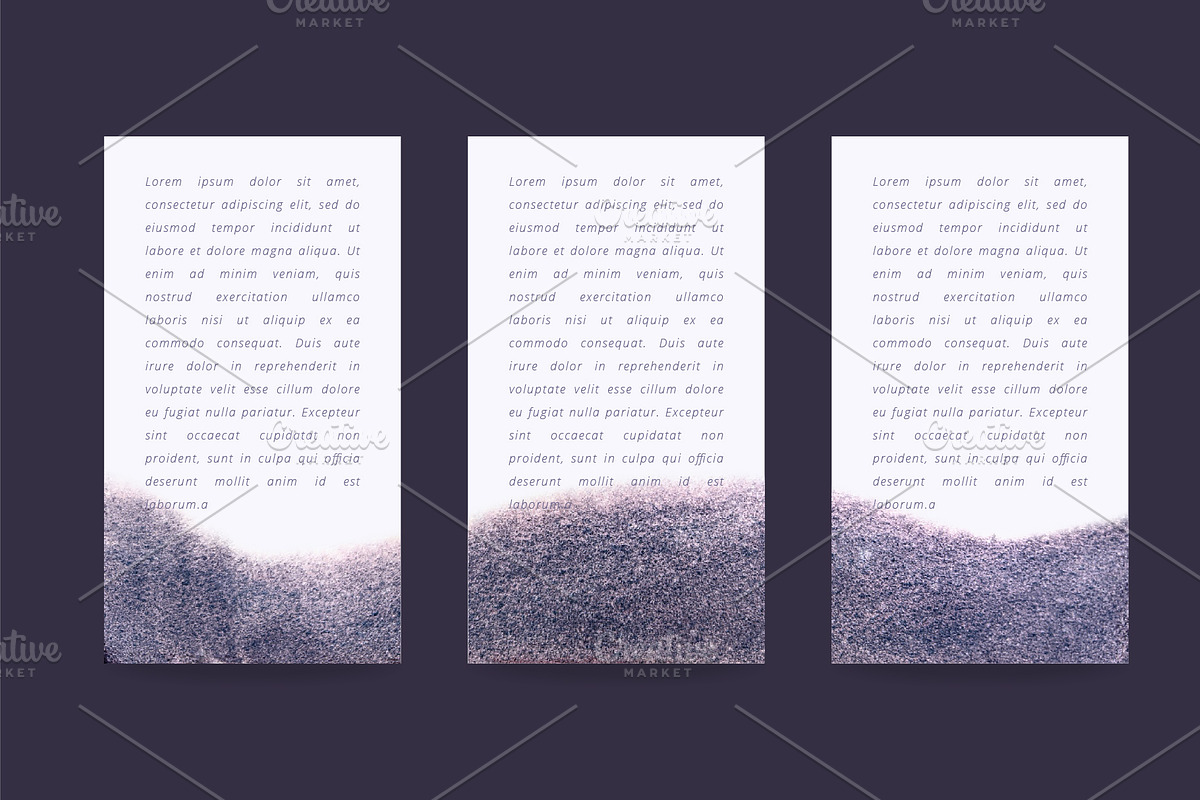 Watercolor Winter Landscapes Set, a Texture Illustration by Nuburu (Photo 14 of 14)