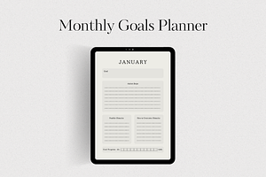 Undated Yearly Digital Planner