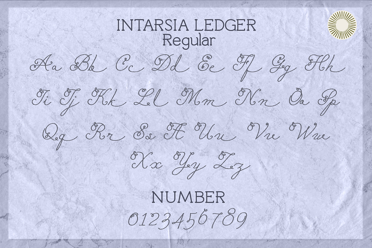 Intarsia Ledger - Artisan Script, a Script Font by Setara Langit CreativeStd (Photo 12 of 14)