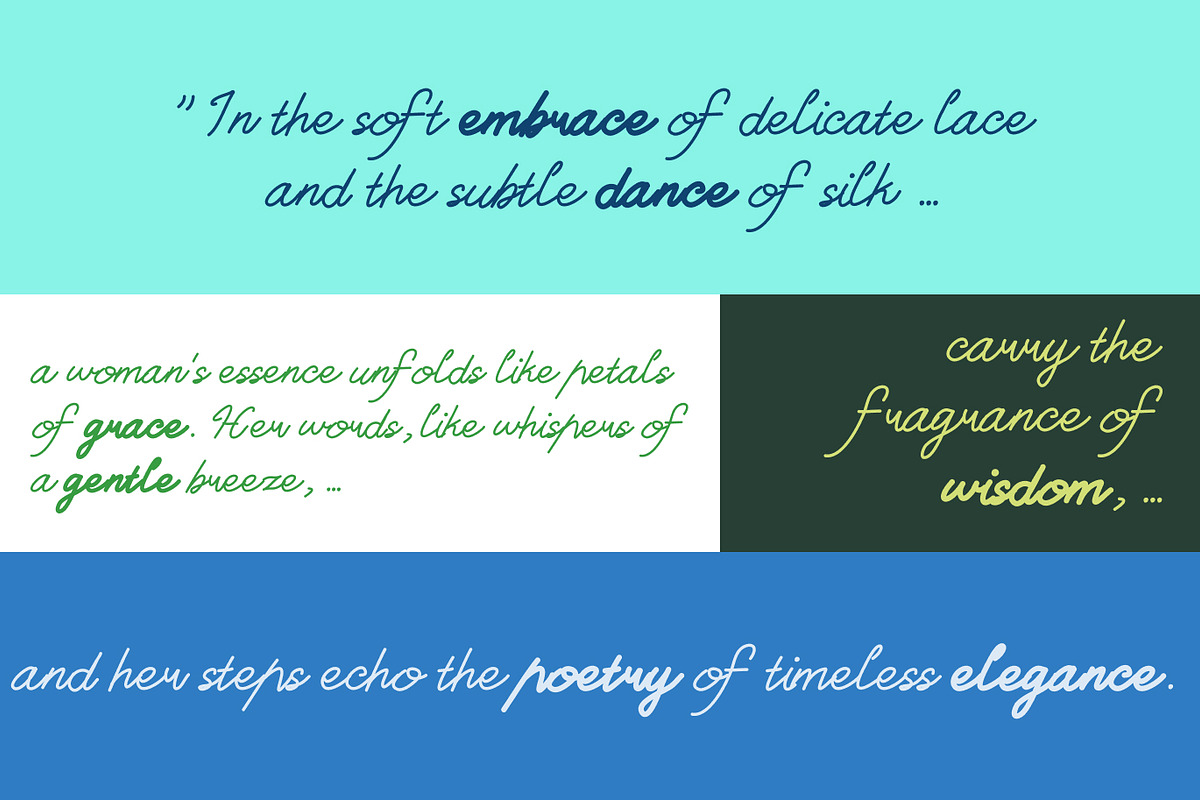 WooSeong - a Script Handwritten Font, a Handwritten Font by BeadyLab (Photo 9 of 9)