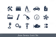 Auto service icons set, an Icon by Teneresa (Thumbnail 2 of 2)