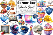 Watercolor Career Day Clipart, a Graphic by CitraGraphics (Thumbnail 1 of 4)