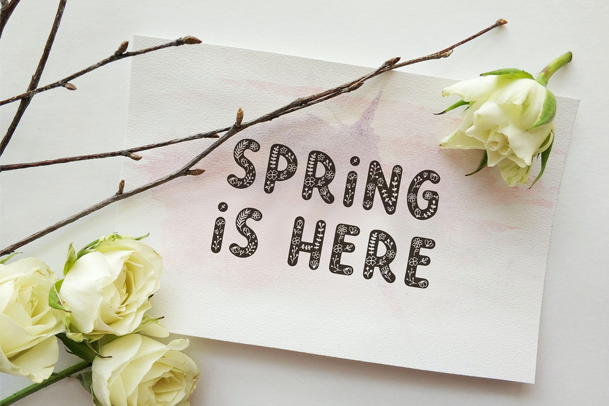 Spring Garden | Font family, a Handwritten Font by JuliaVolkova (Photo 3 of 8)