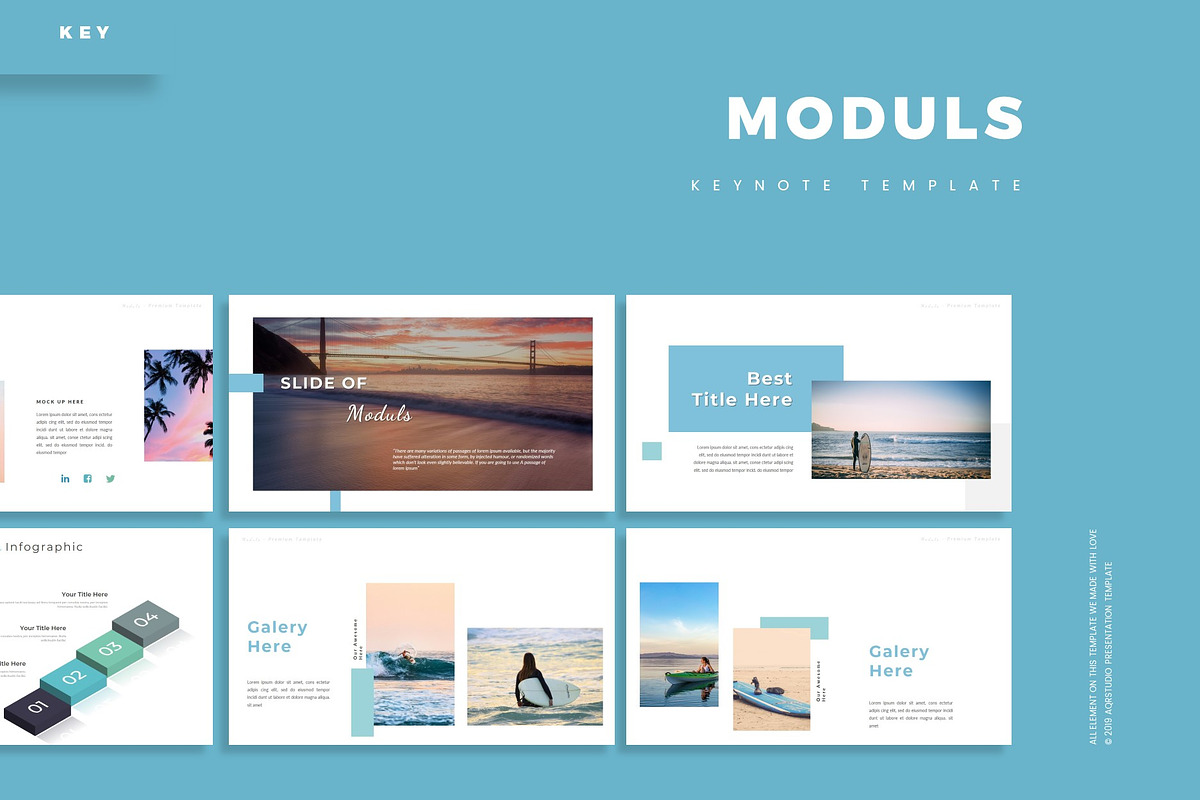 Moduls - Keynote Template, a Presentation Template by AQR Studio
