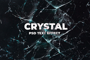 10 Crystal PSD Text Effect+Textures