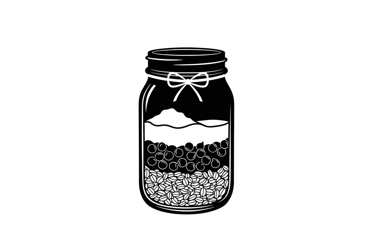 Layered Mason Jar Ingredients Bundle, an Illustration by yasushie (Photo 30 of 31)