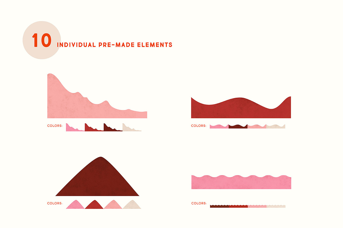 Landscape Shapes & Compositions, a Texture Illustration by All This Concept (Photo 9 of 14)