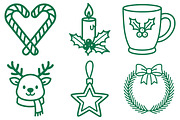 Hand Drawn Christmas PNG Clipart, an Illustration by Daily.Designs (Thumbnail 3 of 8)
