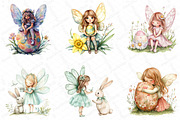 Easter Day Adorable Fairy Girls Clip, an Illustration by DreamPrint404 (Thumbnail 4 of 6)