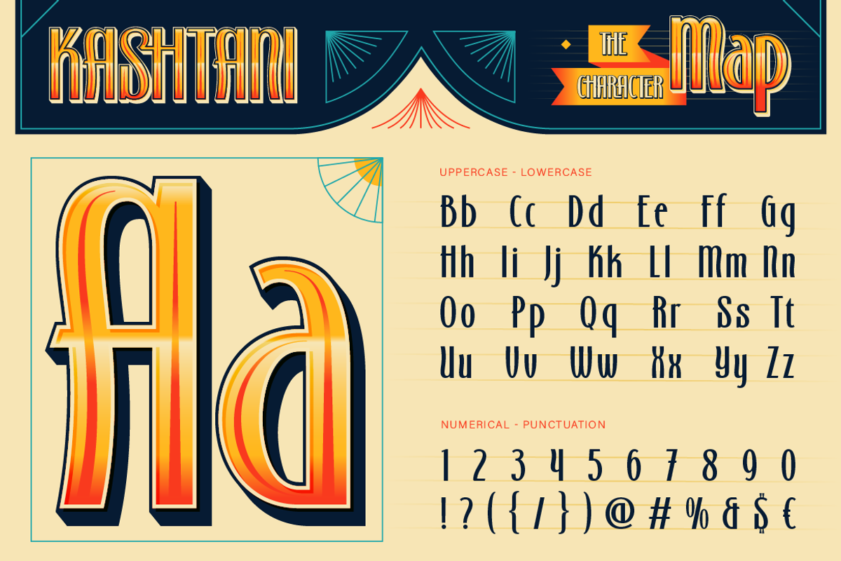 Kashtani, a Sans Serif Font by Burntilldead (Photo 2 of 12)
