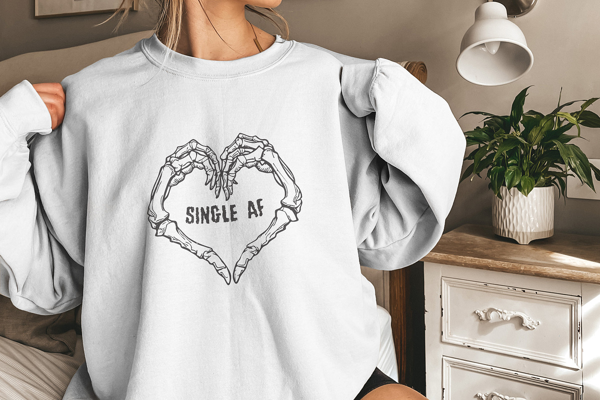 Single AF PNG, Valentines Day PNG, an Illustration by SharpMarketplace (Photo 9 of 9)