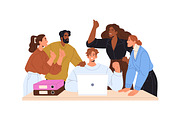 Business teams set. Work success, a Work Illustration by PaperTrident (Thumbnail 6 of 9)