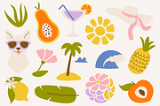 Vintage Postage Stamp Graphics, a Decorative Illustration by Anna Studio (Thumbnail 9 of 12)