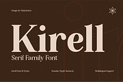 Kirell - Elegant Serif Family, a Serif Font by MaikoHatta (Thumbnail 1 of 9)
