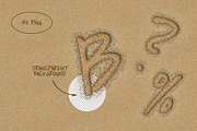 Beach Sand Letters & Numbers Pack, an Object Graphic by Andrew Skoch Design (Thumbnail 3 of 6)