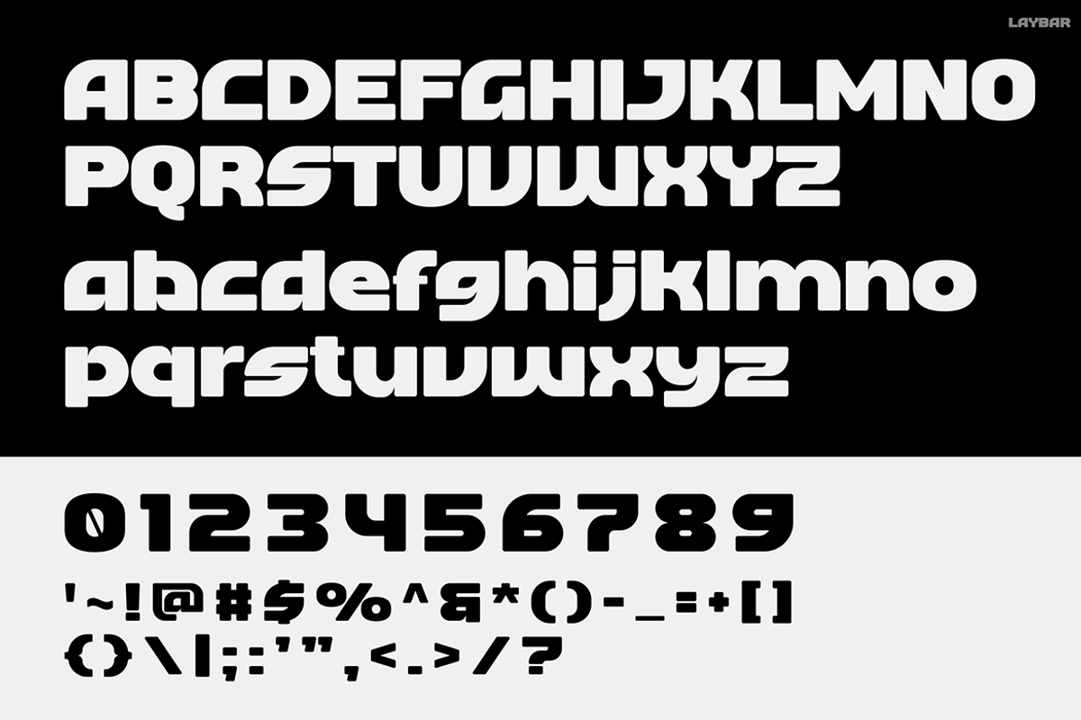 LAYBAR, a Sans Serif Font by Pinisi ART (Photo 2 of 10)