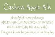 Cashew Apple Ale, a Script Font by Brittney Murphy Design (Thumbnail 2 of 3)