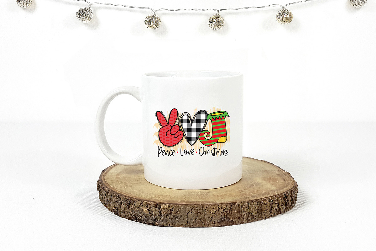 Peace Love Christmas PNG Bundle, a Graphic by CraftlabSVG (Photo 10 of 14)