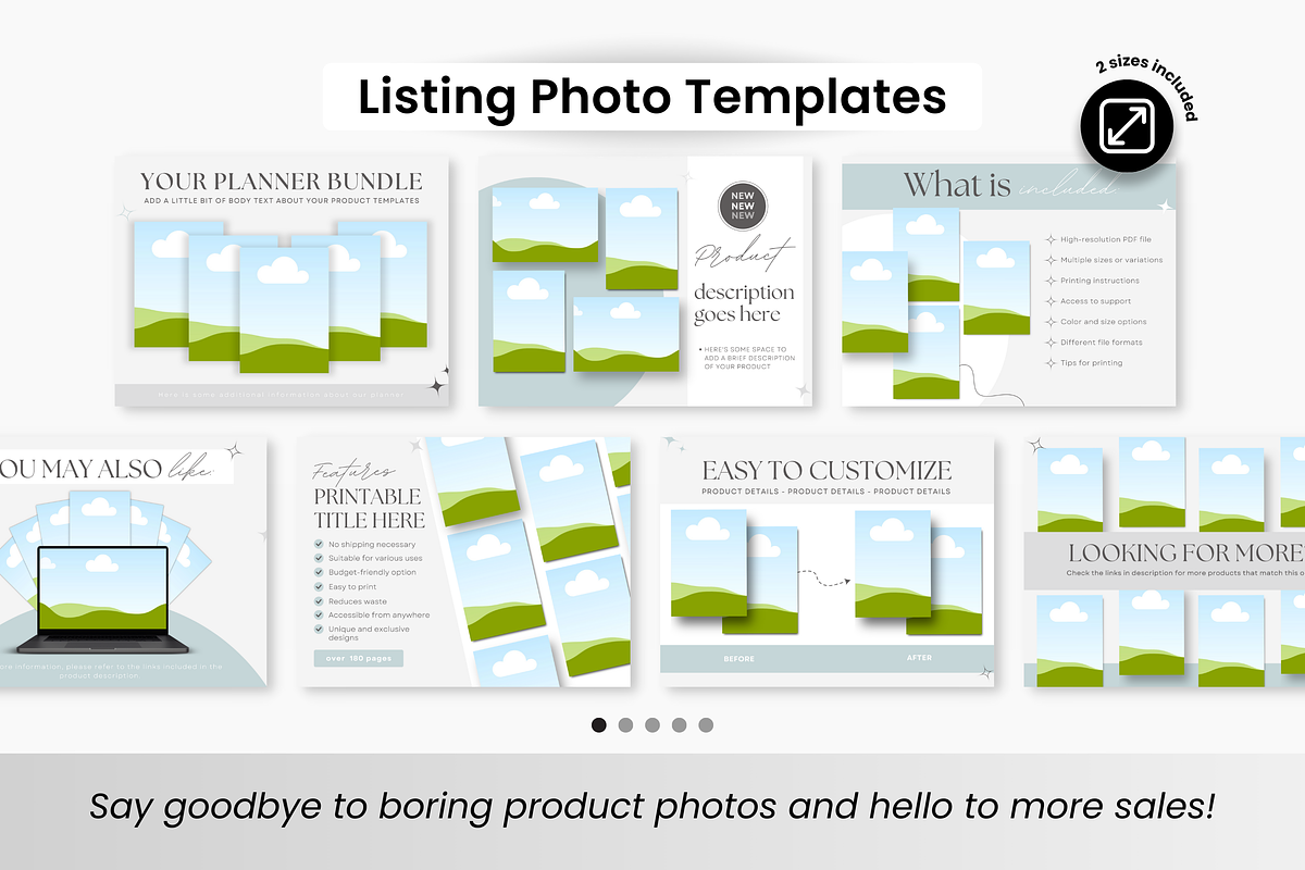 Etsy Digital Shop Templates Bundle, a Design Template by DigiPax (Photo 3 of 10)
