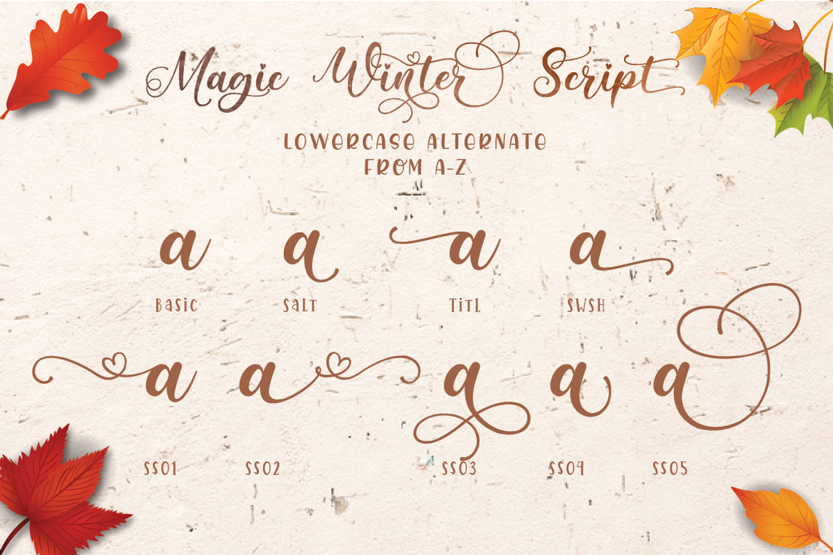 Magic Winter - Modern Calligraphy, a Script Font by Almeera Std (Photo 3 of 11)