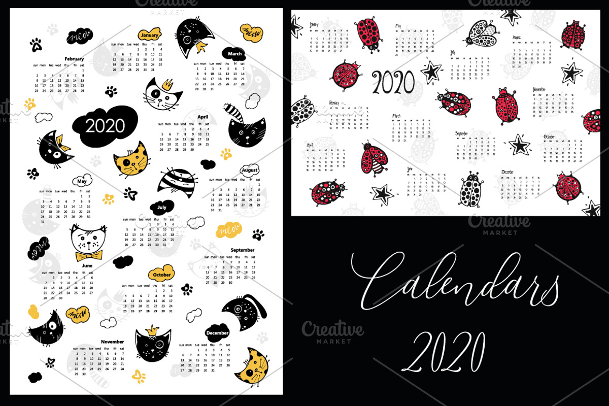 2020 Calendars, a Magazine Template by Mira15
