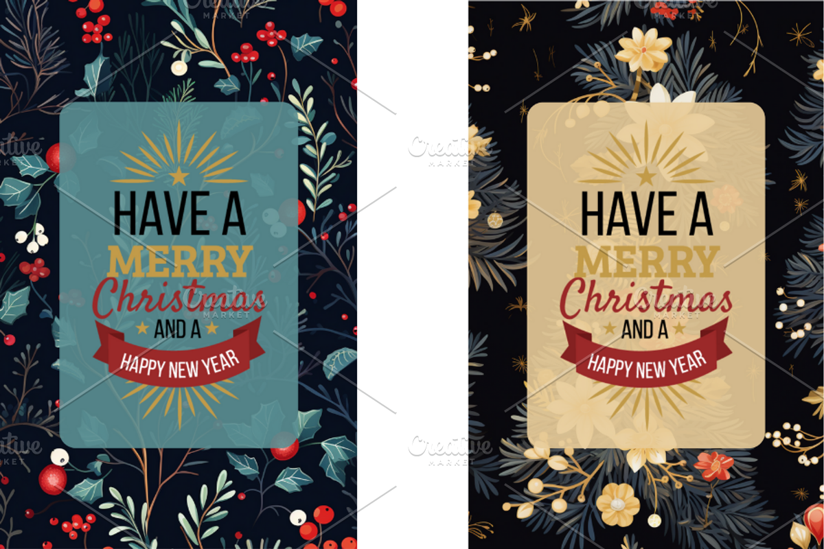 Christmas Card Design Bundle 12, a Card Template by Jay Major Designs (Photo 7 of 10)