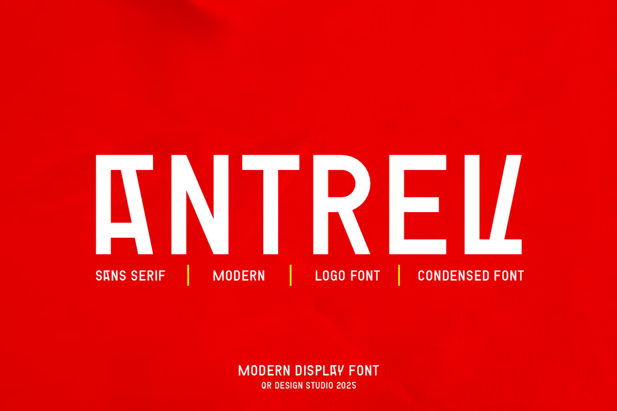 Antrev - Modern Sans Font, a Sans Serif Font by QR Design Studio (Photo 1 of 7)