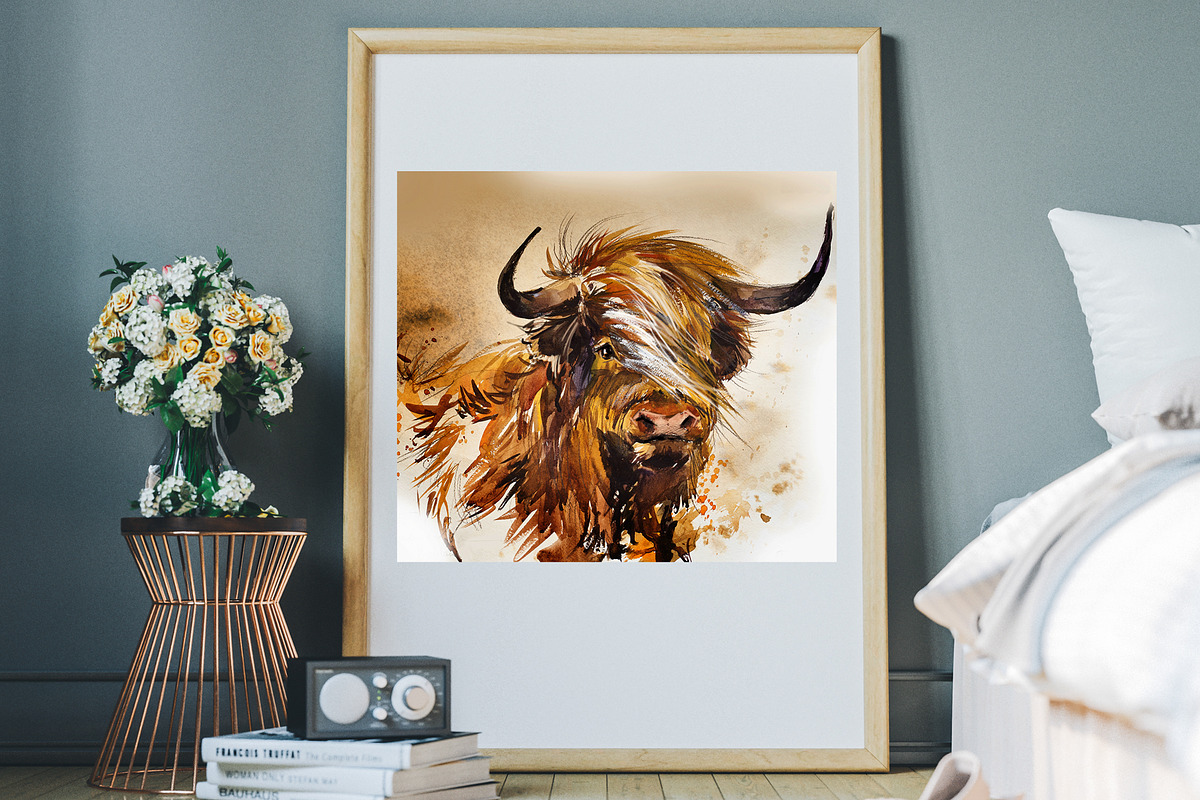 CATTLE Vol.1: 6 Realistic Bull Breed, an Animal Illustration by FineArt (Photo 6 of 6)