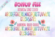 Happy Rainbow Family Font, a Handwritten Font by Nobu Collections (Thumbnail 9 of 11)