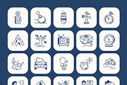 Weather Doodle Art Set, an Outline Icon by Vectors Market (Thumbnail 8 of 8)